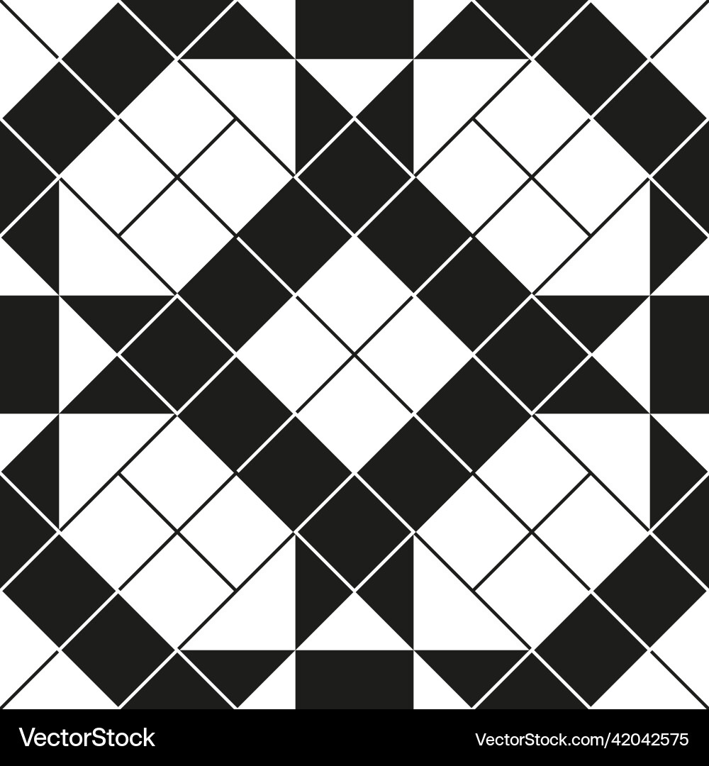 Seamless pattern with stripes lines tile Vector Image
