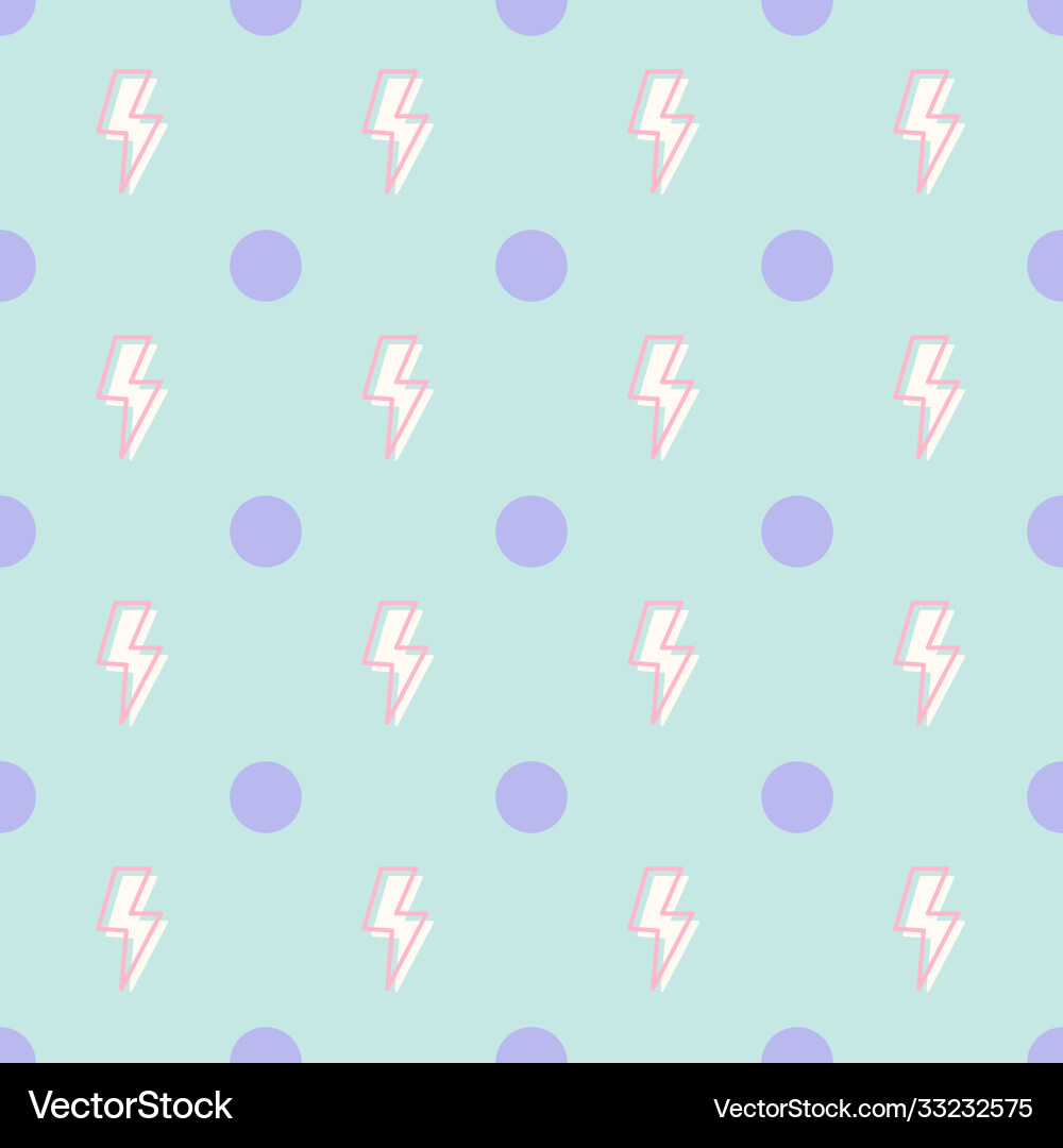 Seamless repeat pattern with lighting vector image