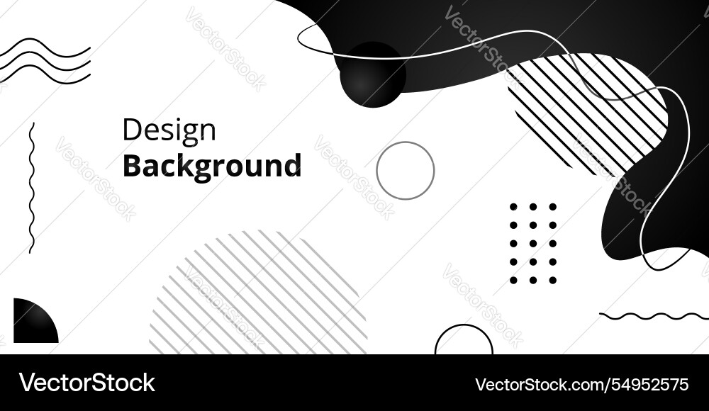 Template simple background with fluid and black Template simple background with fluid and black vector image