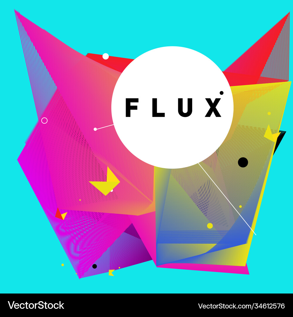 3d colorful wave background dynamic flux effect 3d colorful wave background dynamic flux effect Vector Image