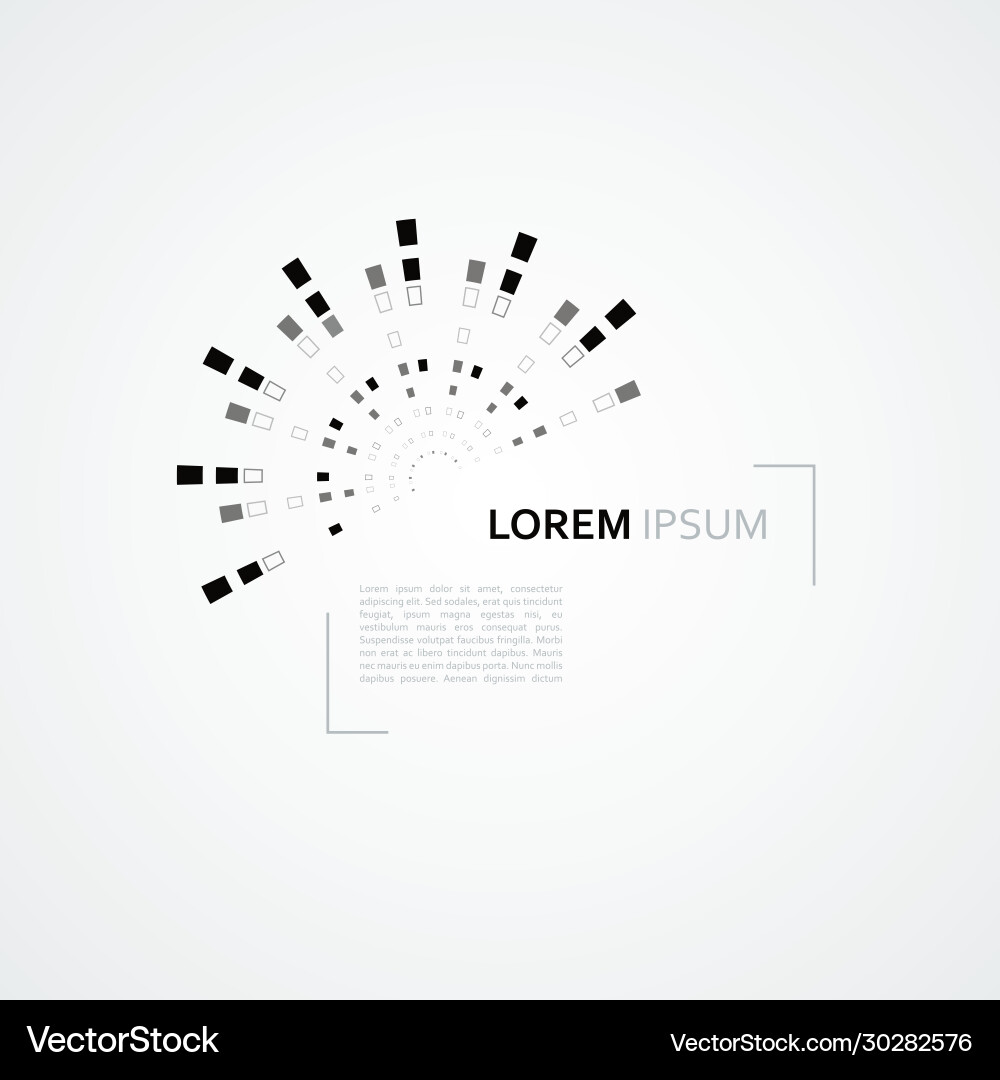 Abstract mechanical scheme with circular vector image