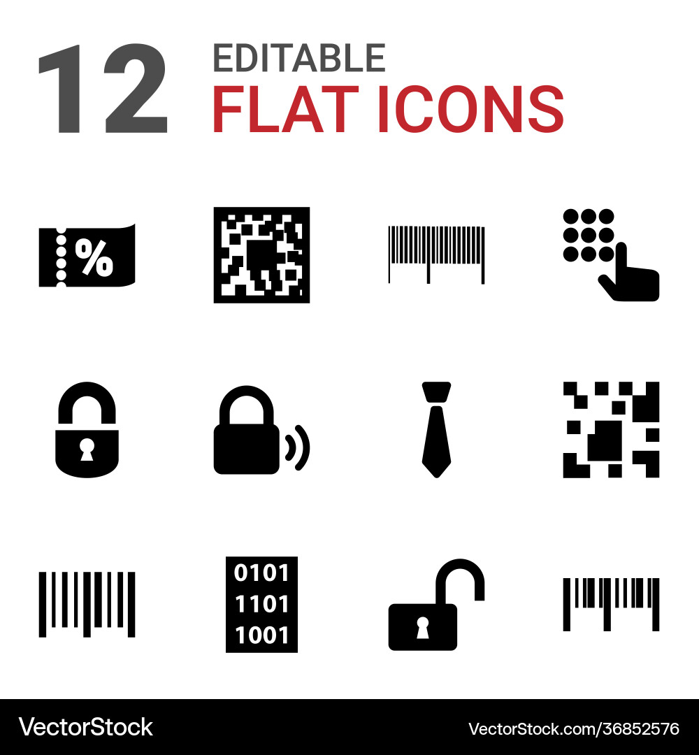 Code icons vector image