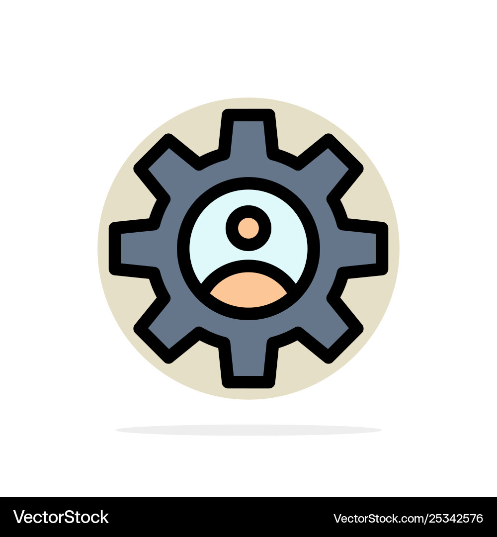 Gear controls profile use abstract circle Gear controls profile use abstract circle vector image