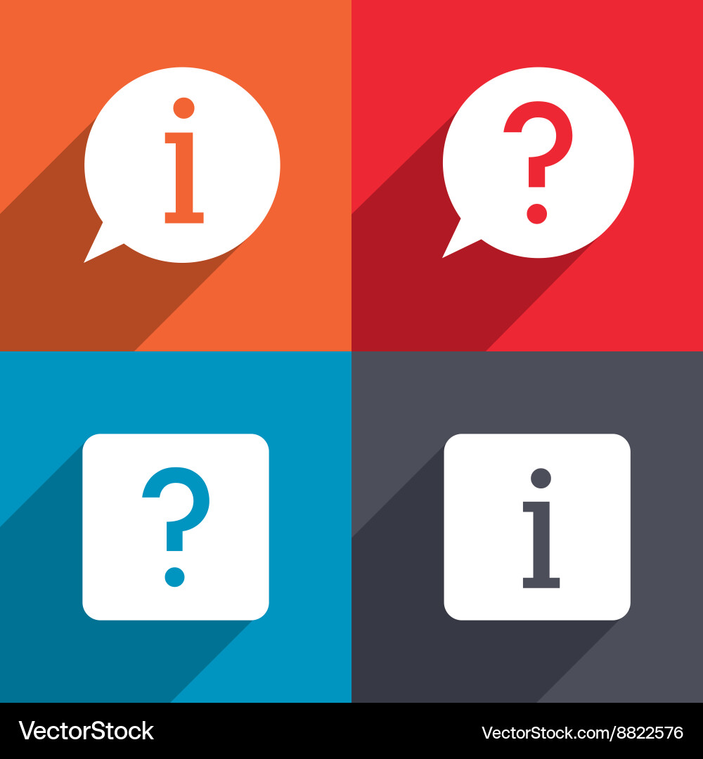 Help design question mark icon flat vector image