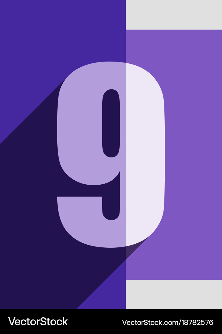 Numbers background flat design Vector Image