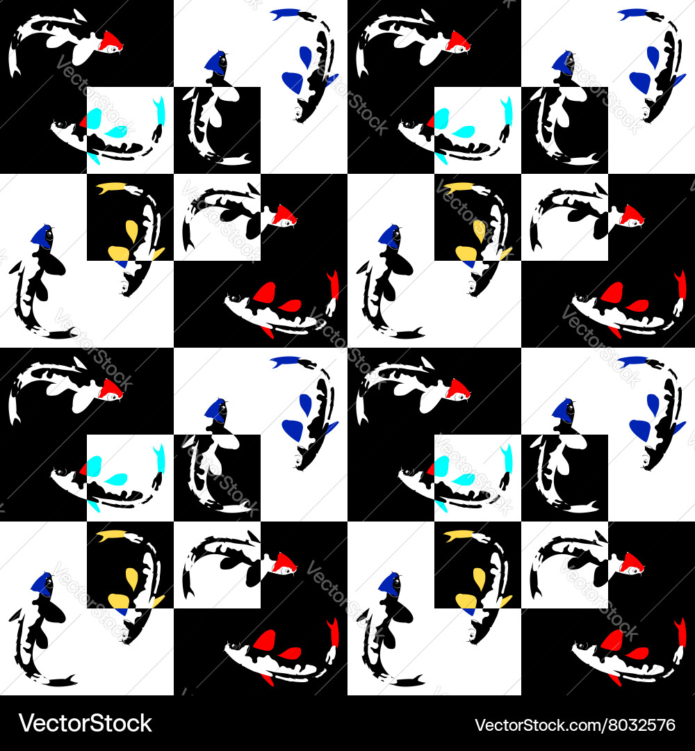 Seamless abstract geometric pattern on a chess vector image