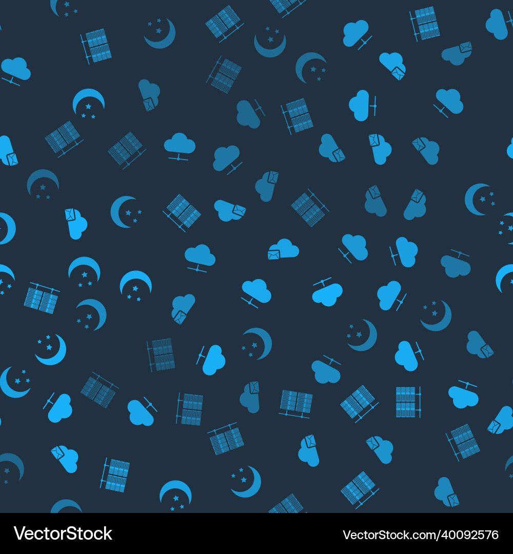 Set server data web hosting network cloud Set server data web hosting network cloud vector image