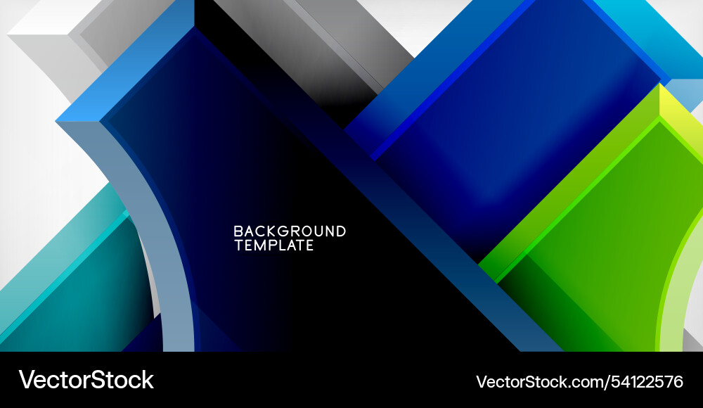 Square arrow shapes with round elements Vector Image