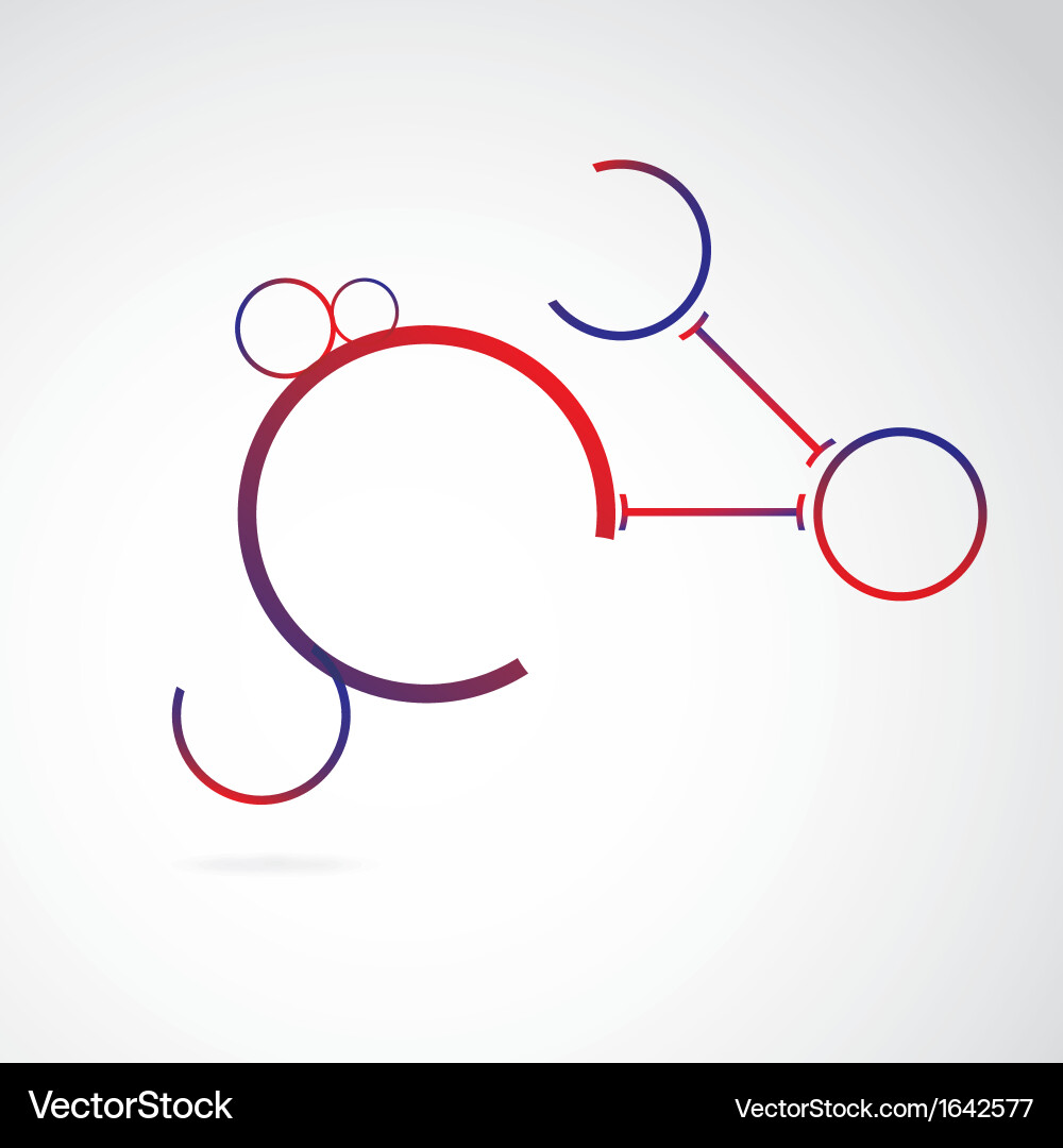 Abstract Connection Network vector image