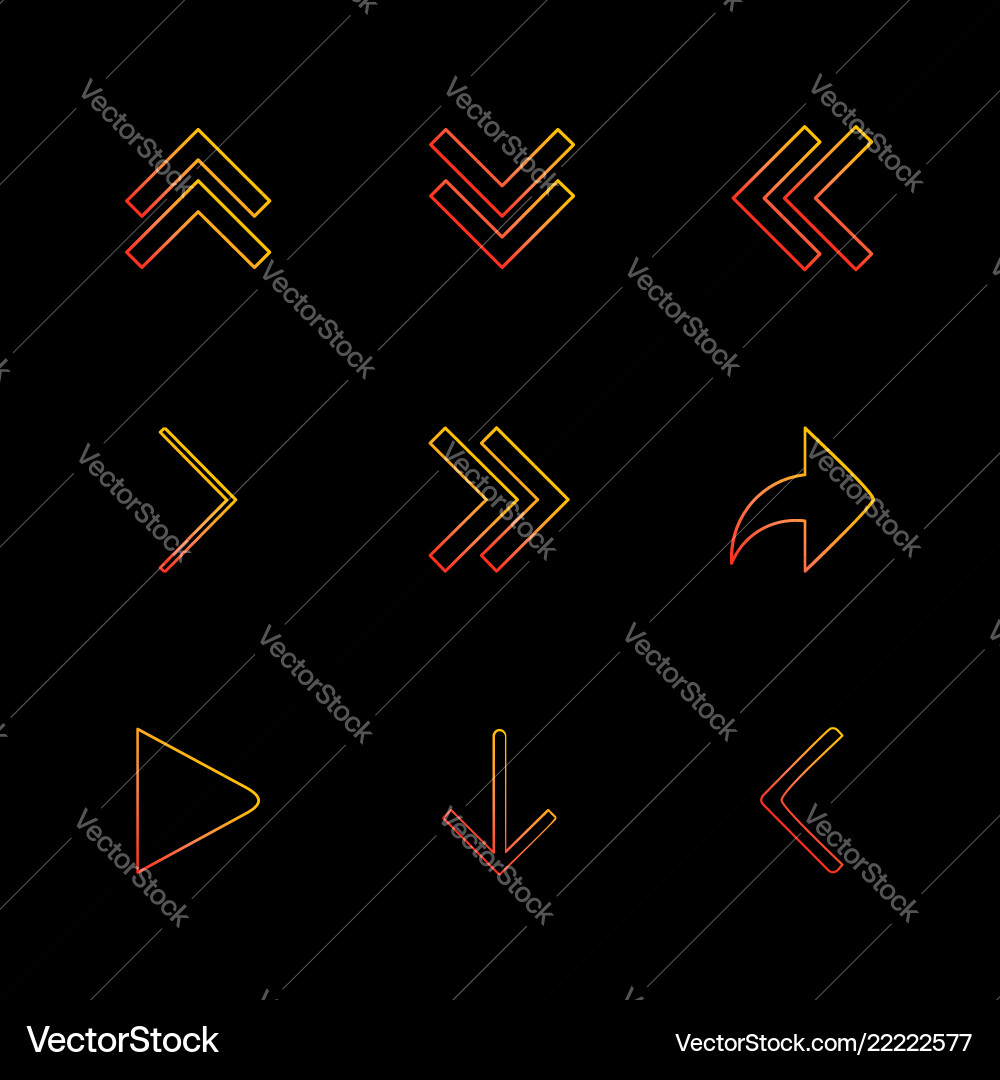 Arrows directions pointer arrow user Vector Image