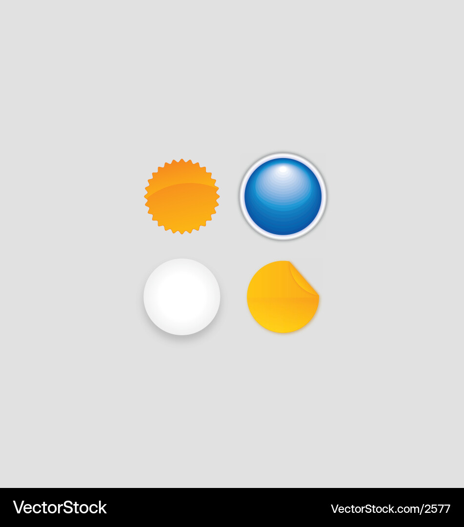 Glossy Button Icons vector image