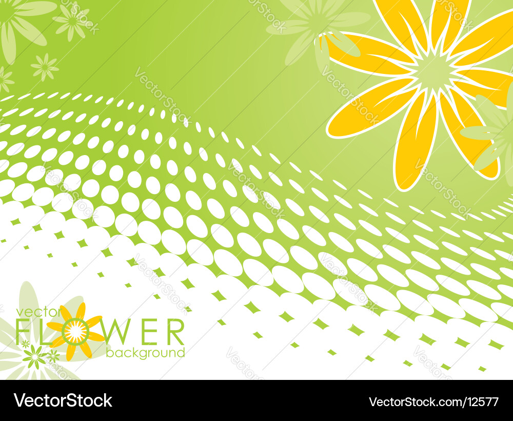 Spring with flower Royalty Free Vector Image - VectorStock