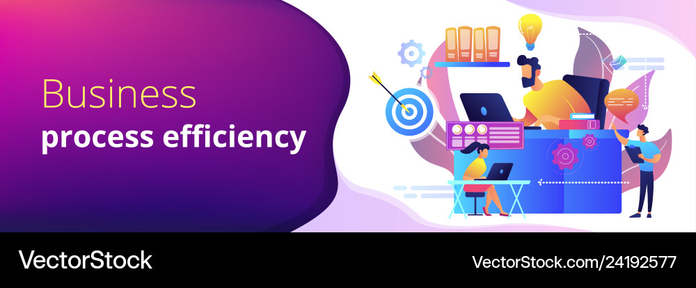 Workflow concept banner header Workflow concept banner header vector image