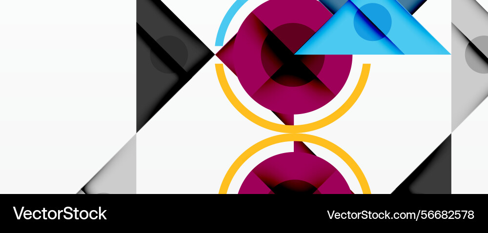 Abstract geometric shapes overlap creating Abstract geometric shapes overlap creating vector image