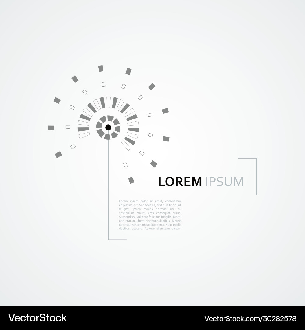 Abstract mechanical scheme with circular Abstract mechanical scheme with circular vector image