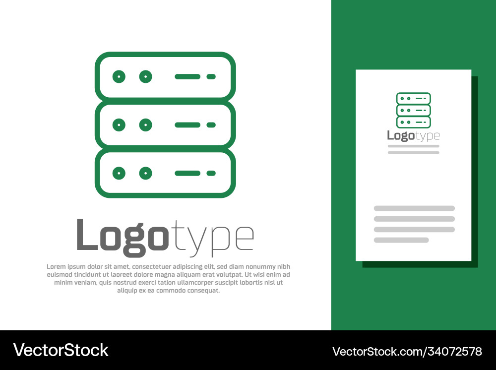 Black server data web hosting icon isolated Black server data web hosting icon isolated vector image