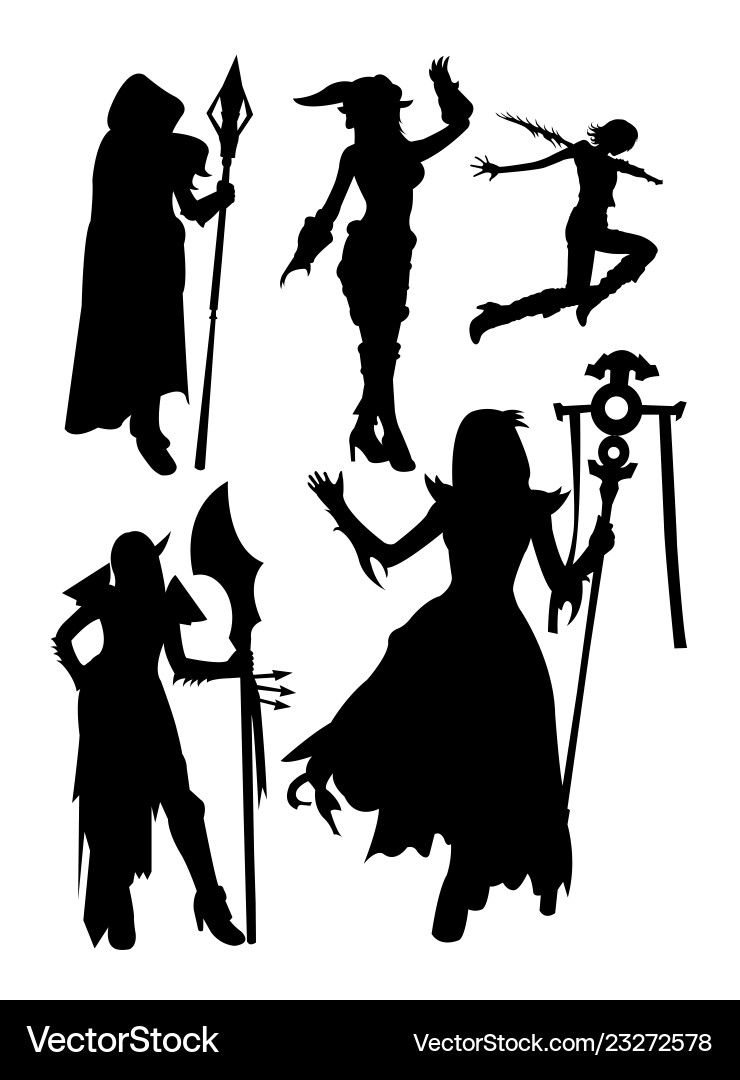 Costume silhouette Costume silhouette Vector Image