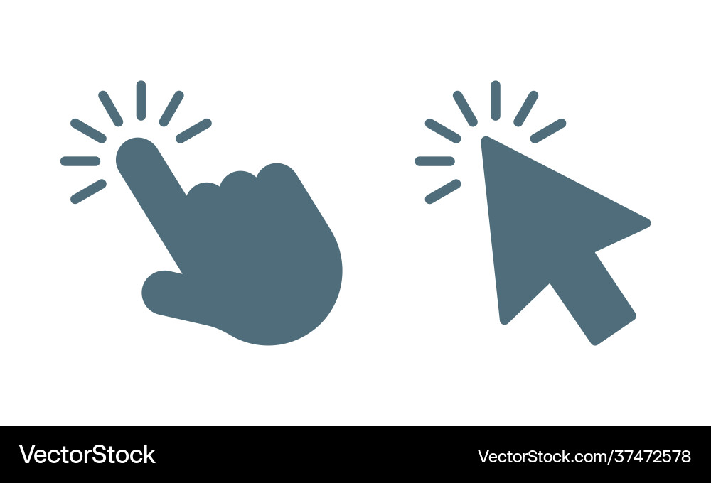 Cursor-Symbol Computer Maus auf grau Cursor-Symbol Computer Maus auf grau vektorbild