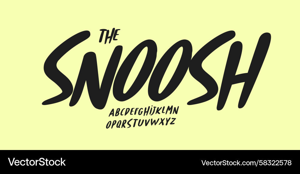Expressive Brush Script Vector Image