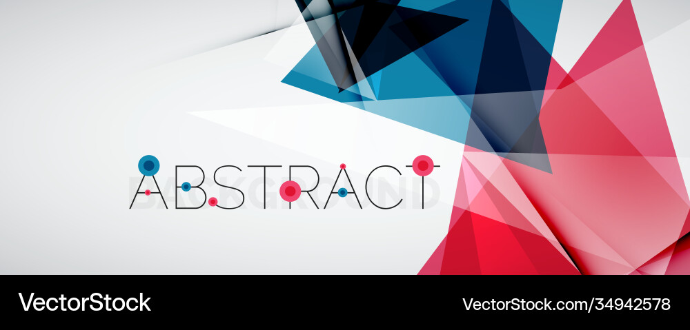 Geometric abstract background color triangle Geometric abstract background color triangle vector image