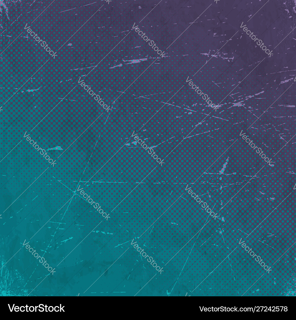 Old scratched card with halftone gradient Old scratched card with halftone gradient vector image