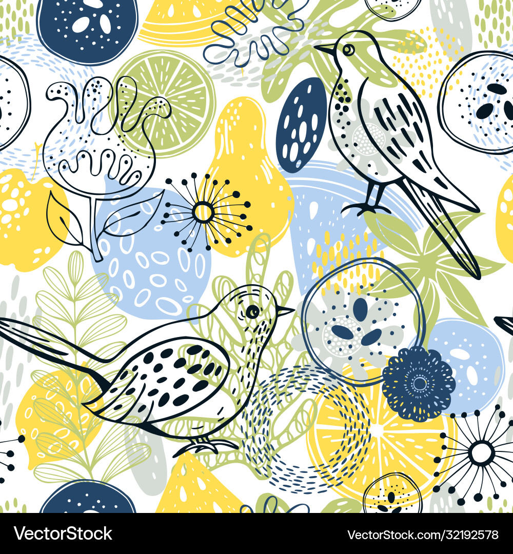 Sommer nahtlose Muster mit Hand gezeichnet Doodle Sommer nahtlose Muster mit Hand gezeichnet Doodle vektorbild