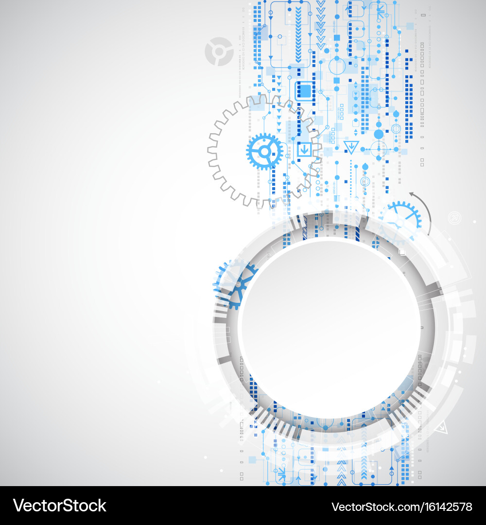 Technology Backdrop - Abstract Circuit Vector Image