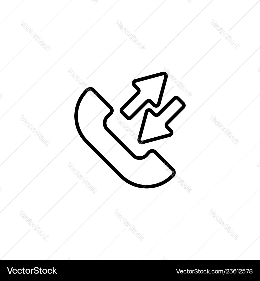 Web icon incoming and outgoing calls sync Web icon incoming and outgoing calls sync Vector Image