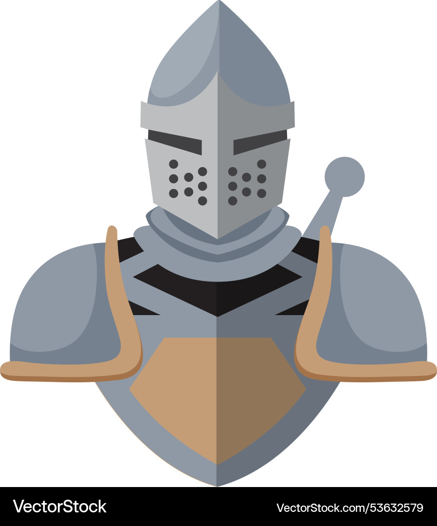 A knight in full armor – Royalty-Free Vector | VectorStock, image size:898x1080