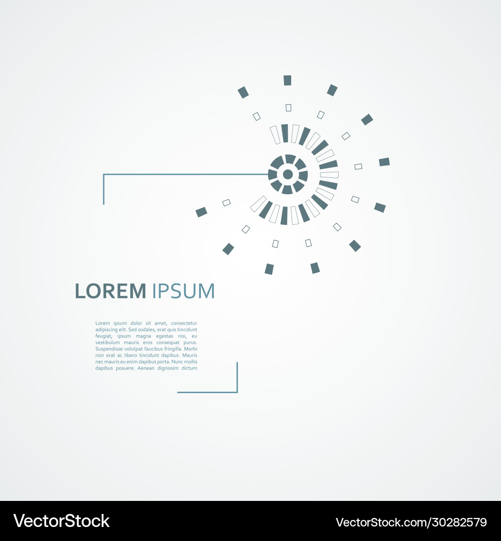 Abstract mechanical scheme with circular Abstract mechanical scheme with circular Vector Image