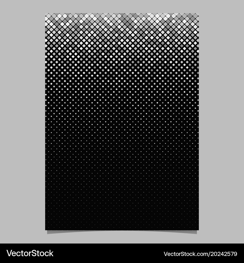 Abstract square pattern brochure design - mosaic vector image