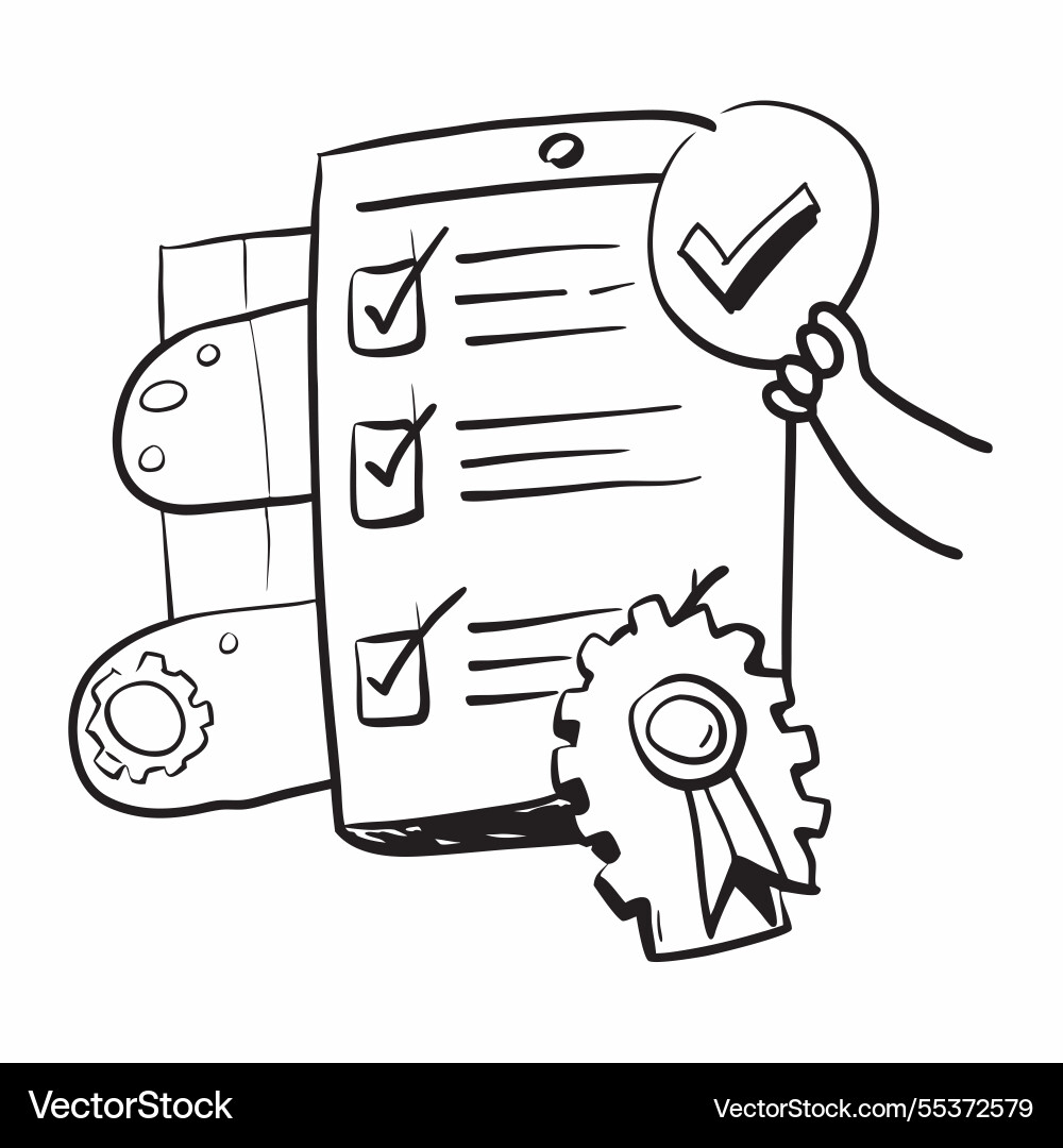 Ai algorithm and quality checklist concept Ai algorithm and quality checklist concept Vector Image