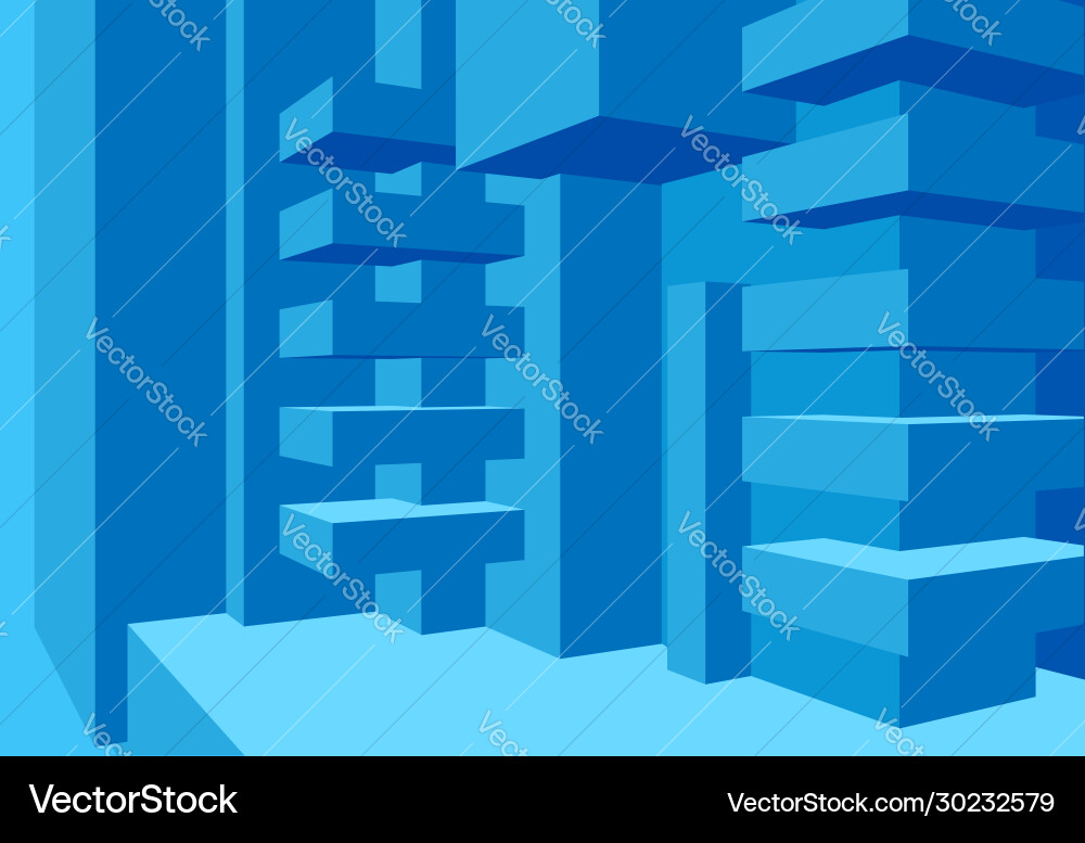 Architecture background with abstract cubes Architecture background with abstract cubes vector image