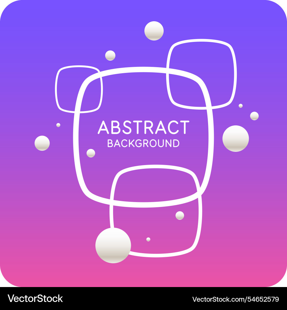 Background with abstract shapes a template vector image