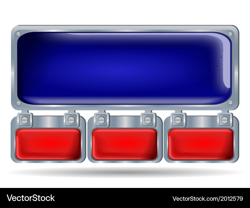 Button icons for website Vector Image