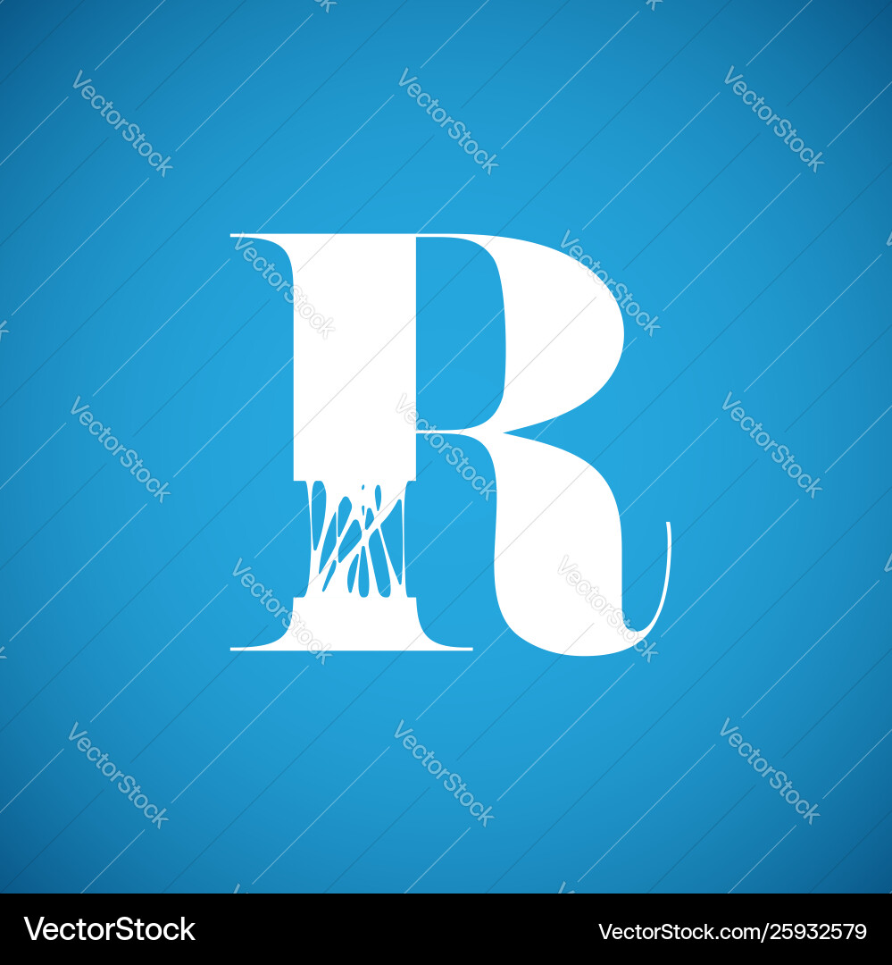 Flexy character from a typeset Vector Image