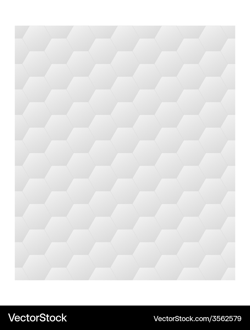 Grey Hexagonal Tileable Texture vector image