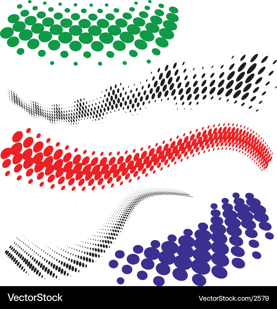 Halftone Pattern Dots vector image