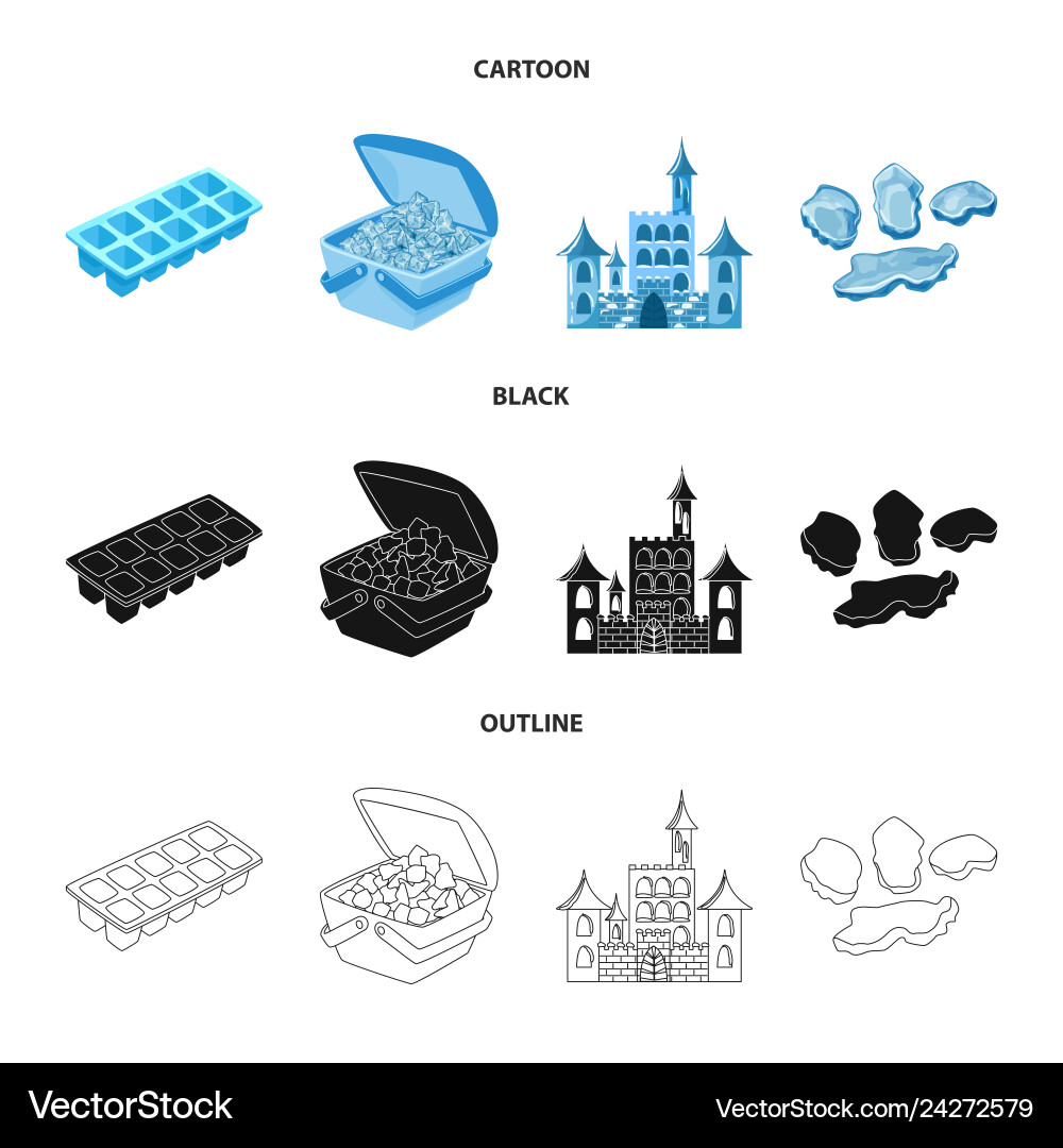Isolated object of texture and frozen icon Isolated object of texture and frozen icon vector image
