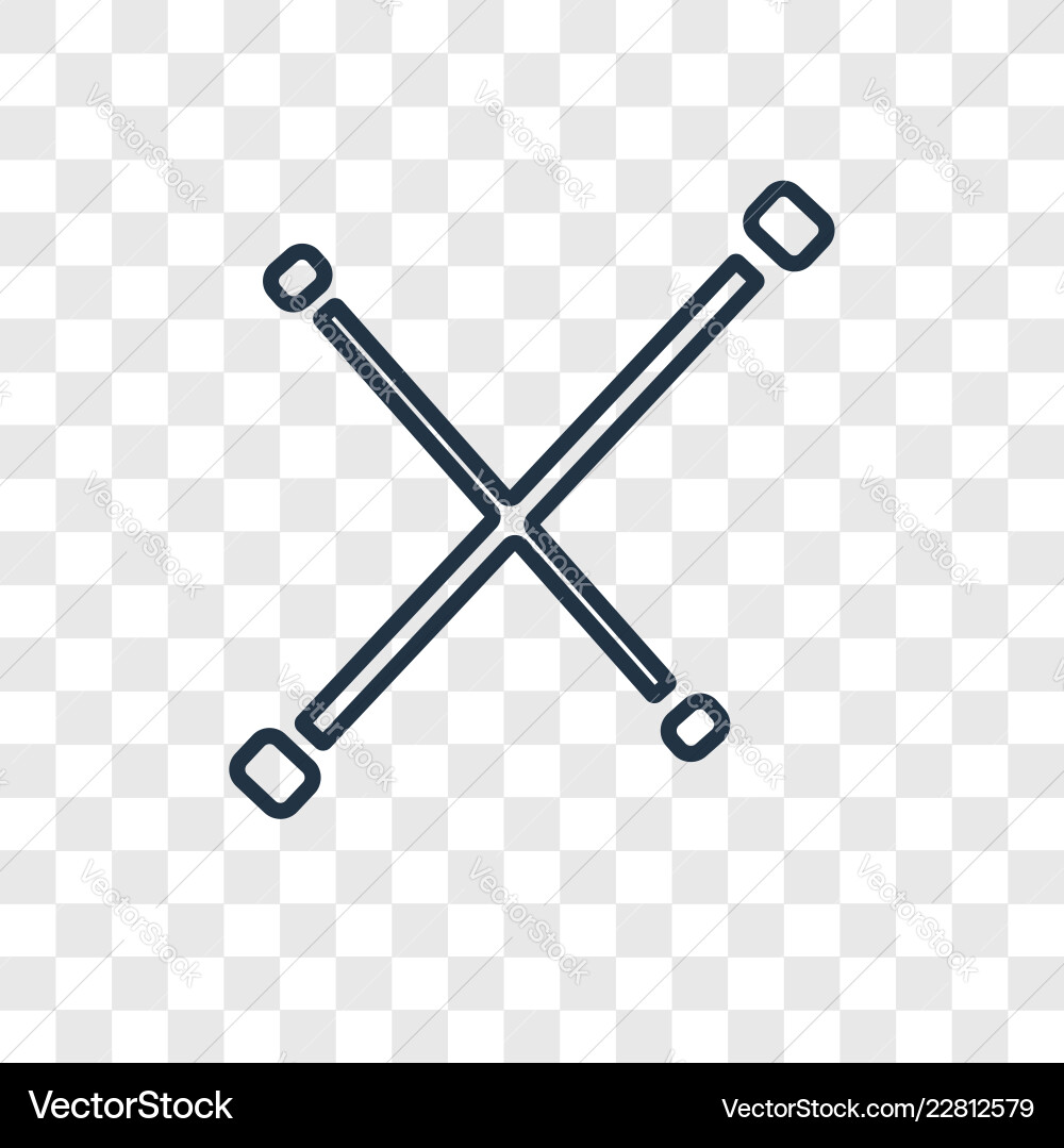 Linear icon isolated on transparent background Vector Image