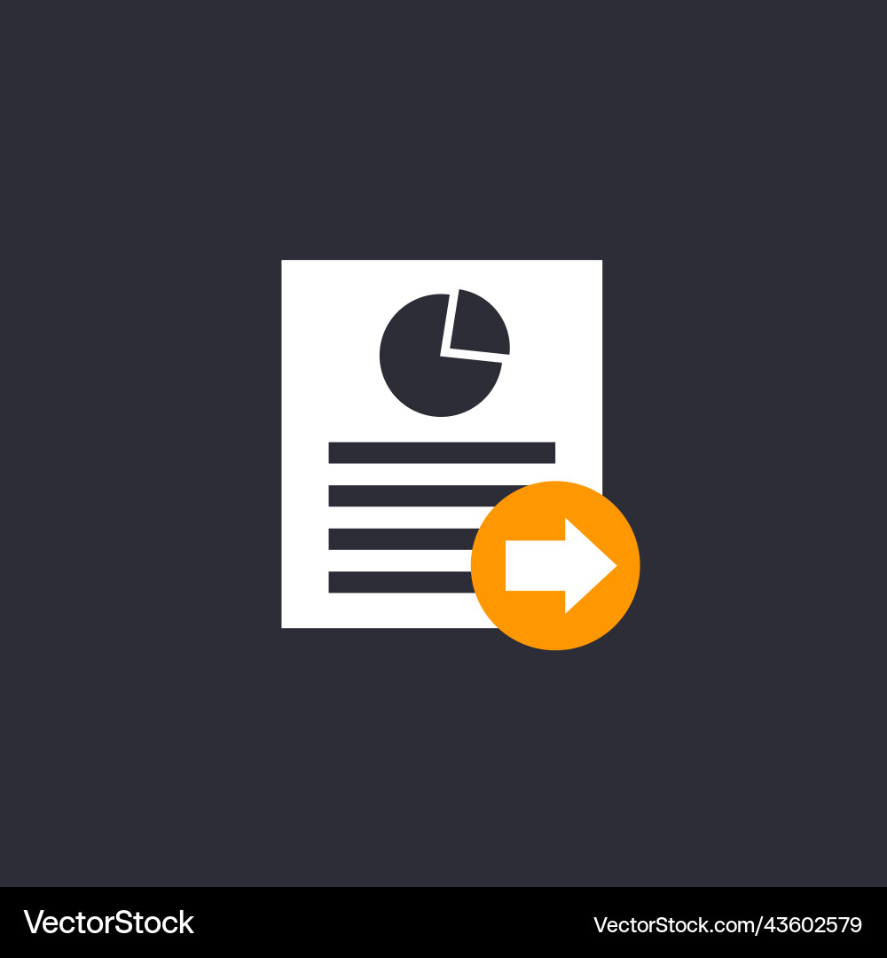 Send report icon for web vector image