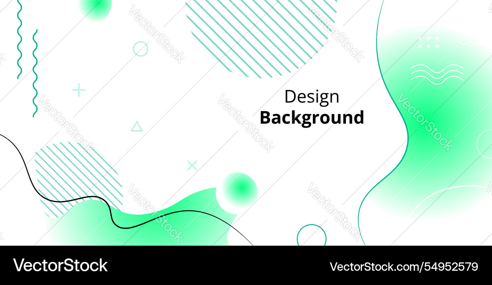 Template simple background with fluid and green Template simple background with fluid and green vector image