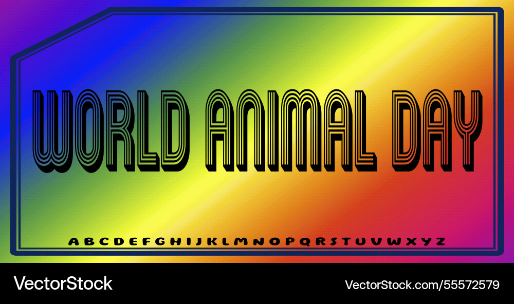 Text effects with editable colors and abstract Vector Image