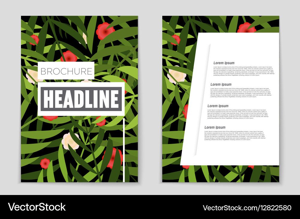 Abstract layout background set for art Vector Image