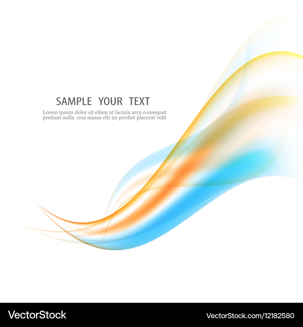 Abstract wave design element vector image