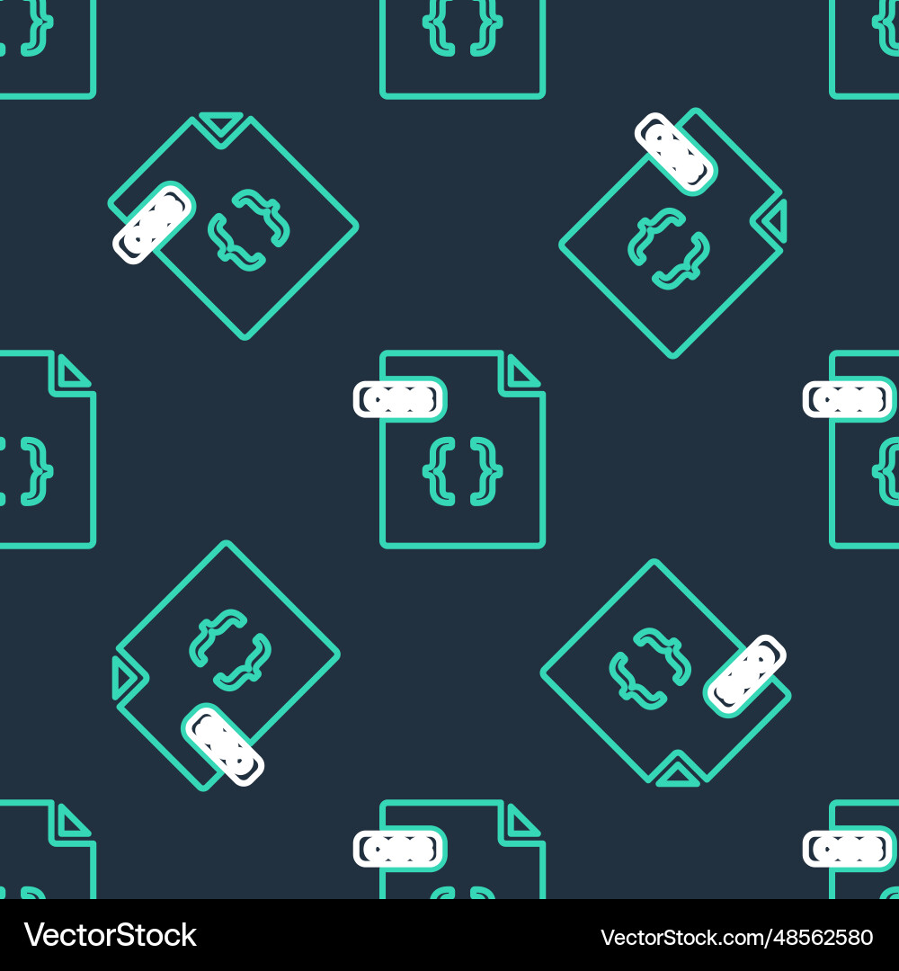 Line css file document download button icon Line css file document download button icon vector image