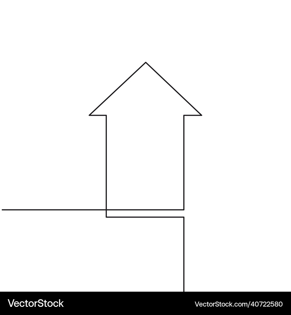 Linear arrow infographic design element Linear arrow infographic design element vector image