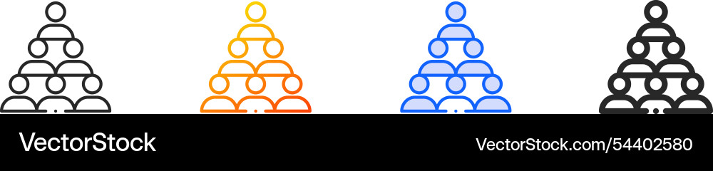 Participant iconthin linear gradient blue stroke Participant iconthin linear gradient blue stroke vector image