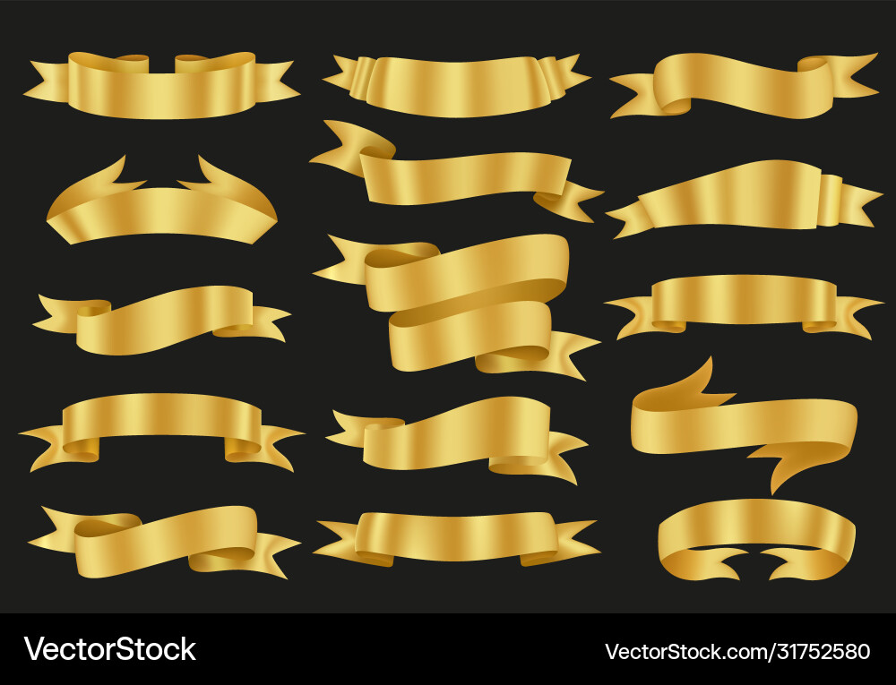 Ribbon mesh collection Royalty Free Vector Image