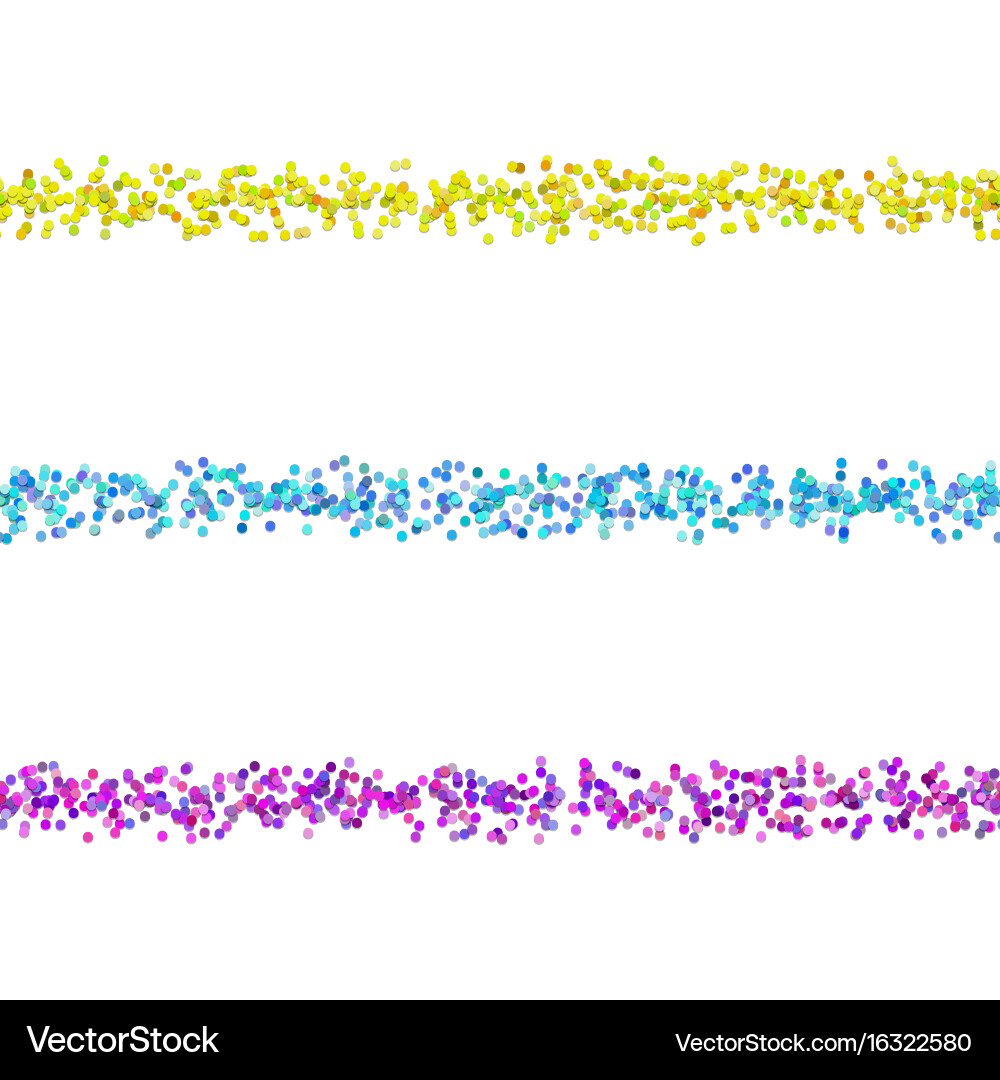 Seamless chaotic dot pattern text separator line vector image